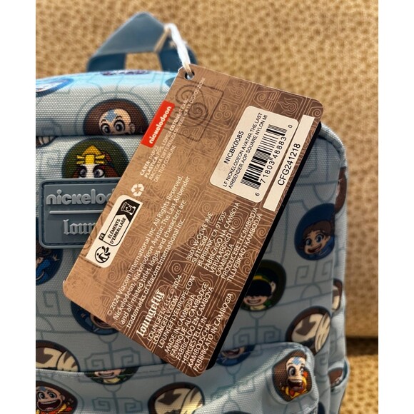 Loungefly Nickelodeon Avatar The Last Airbender Print Square Mini Backpack NEW - Picture 4 of 14